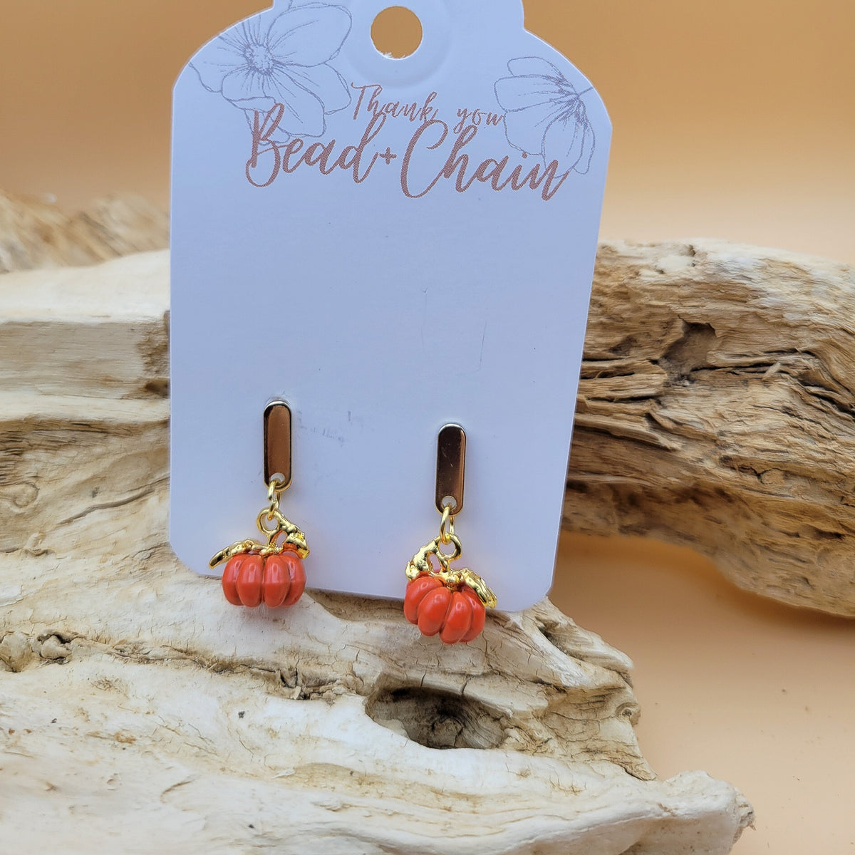 Enamel Orange Pumpkins