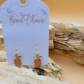Enamel  Orange Leaves