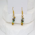 Green Agate Dangles