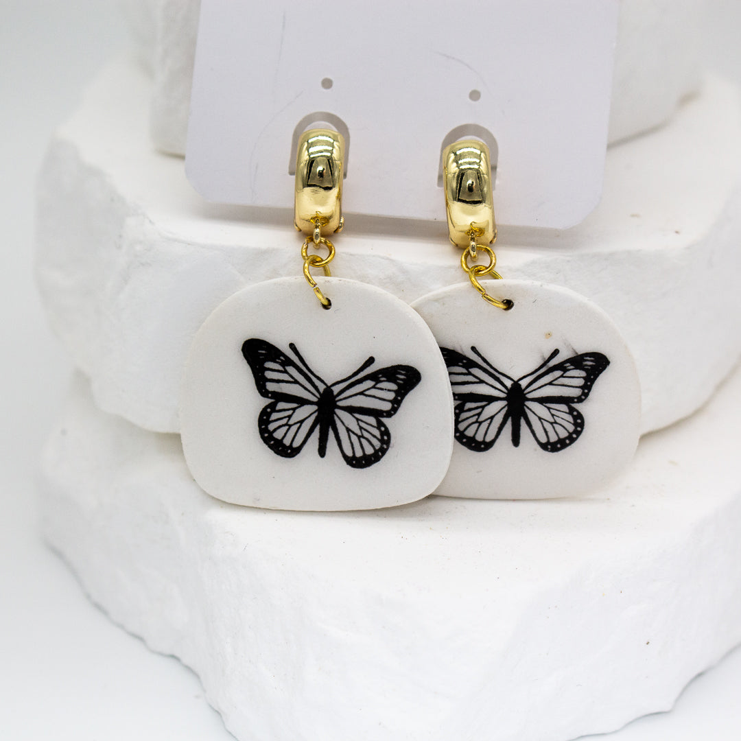 Ink Stamped Butterfllies