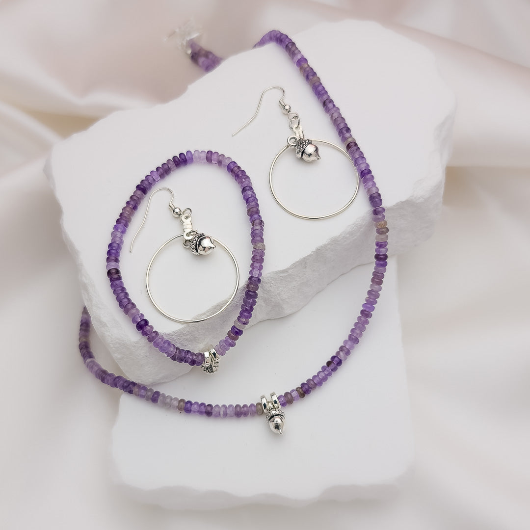Lovely Purple Jewelry Set